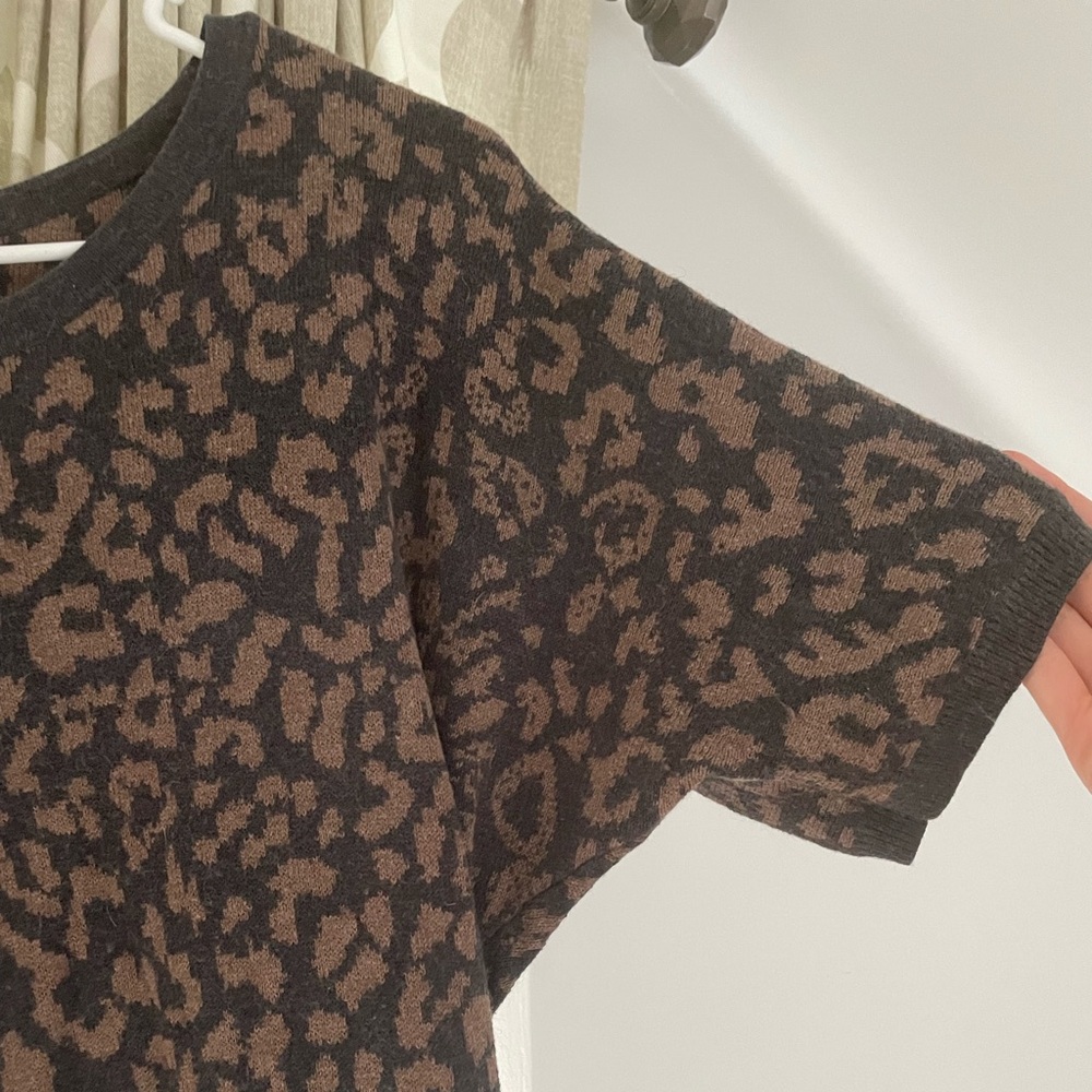 LOFT leopard sweater dress